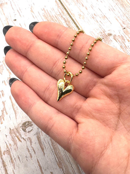 2mm Ball Chain, PVD Plated Antiqued Gold