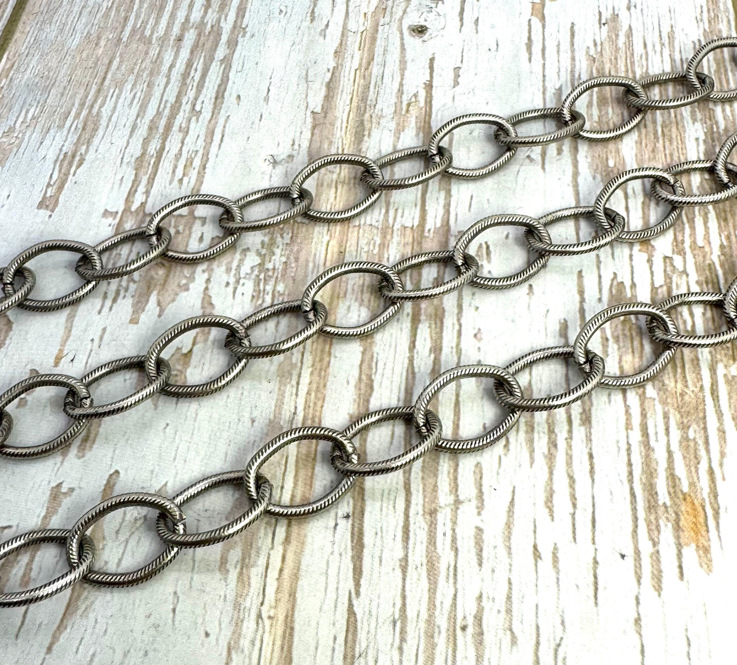 Large Oval Cable Chain, Antiqued Pewter Plated - P015-CH