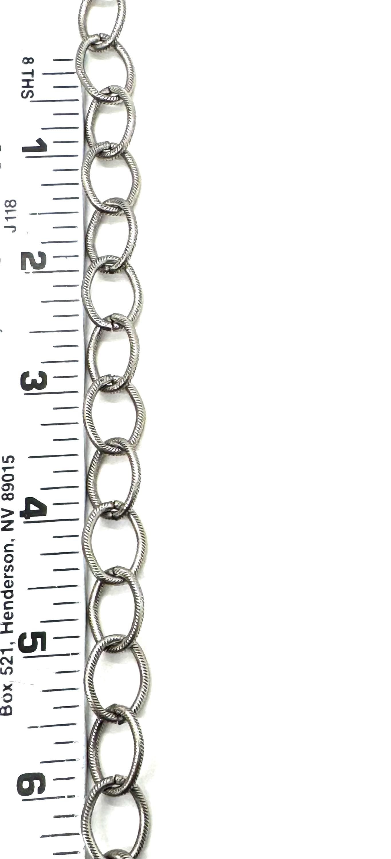 Large Oval Cable Chain, Antiqued Pewter Plated - P015-CH
