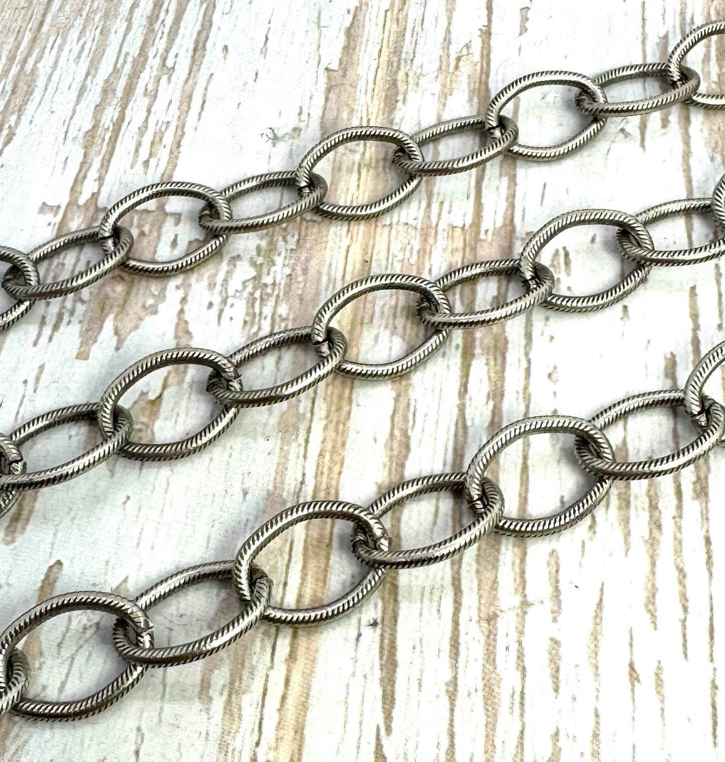 Large Oval Cable Chain, Antiqued Pewter Plated - P015-CH