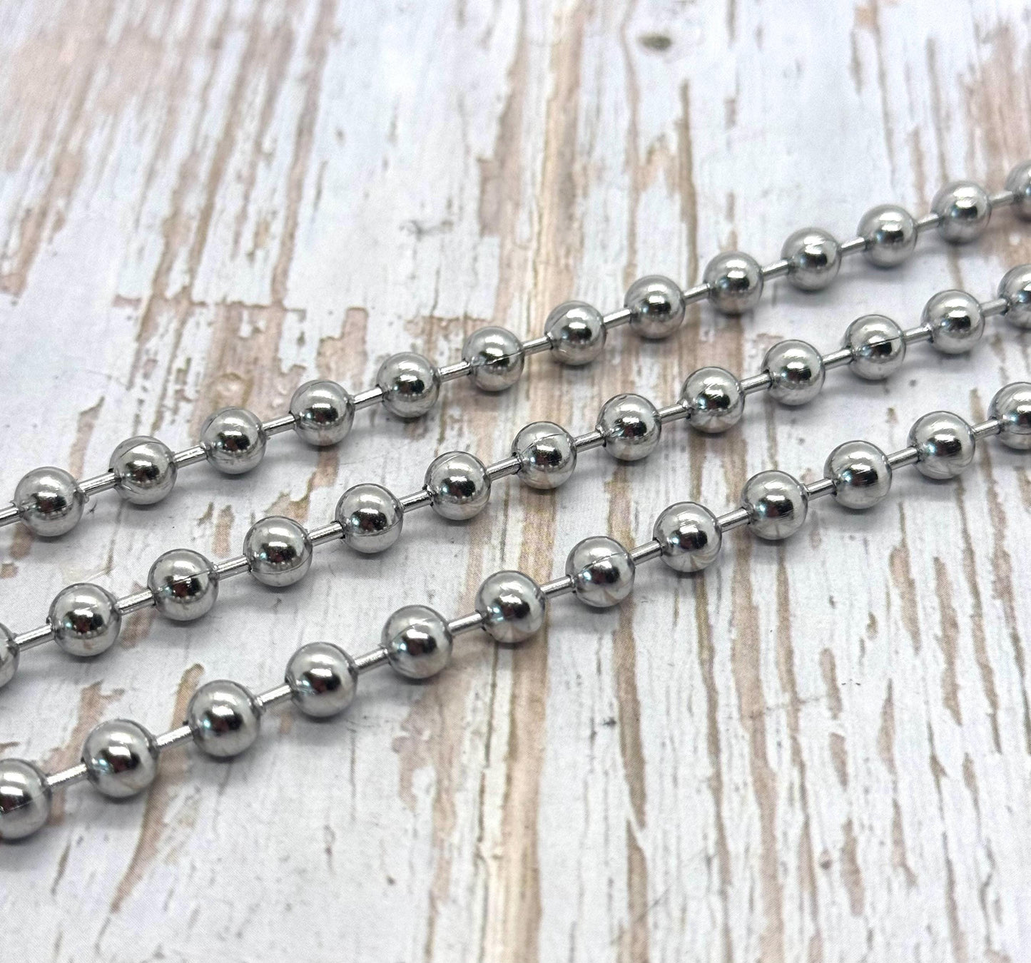 6mm Ball Chain, Stainless Steel