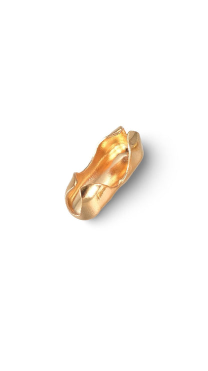 2mm Ball Chain, PVD Plated Antiqued Gold