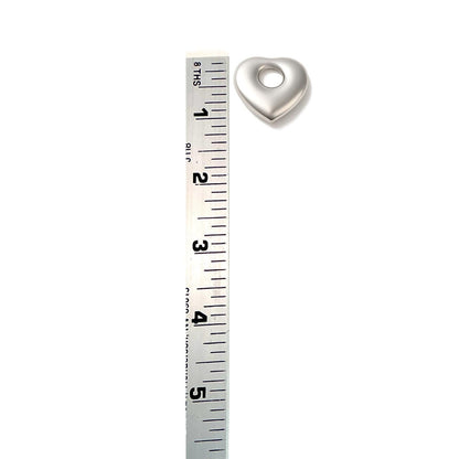 Bold Large Heart Pendant, Stainless Steel - SS052