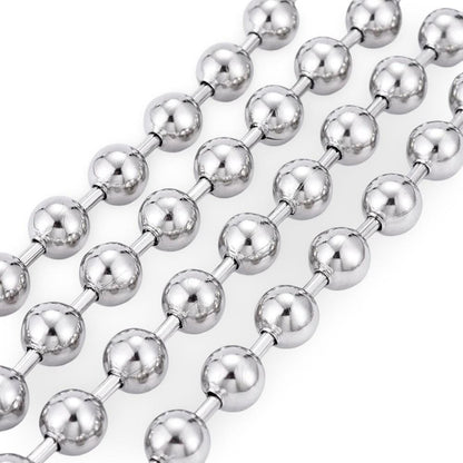 8mm Oversized Ball Chain, Stainless Steel