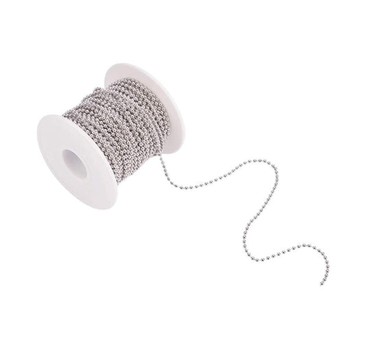 2.5mm Ball Chain, Stainless Steel