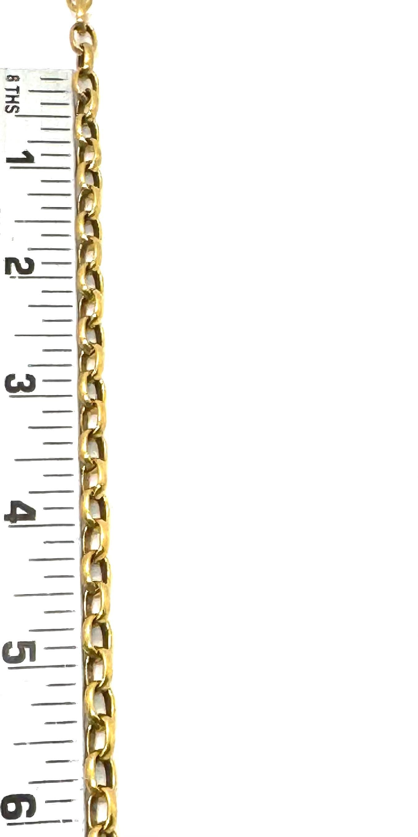 Chaîne Rolo Ovale Lisse, Plaqué Or 18 carats Vieilli - G121-CH