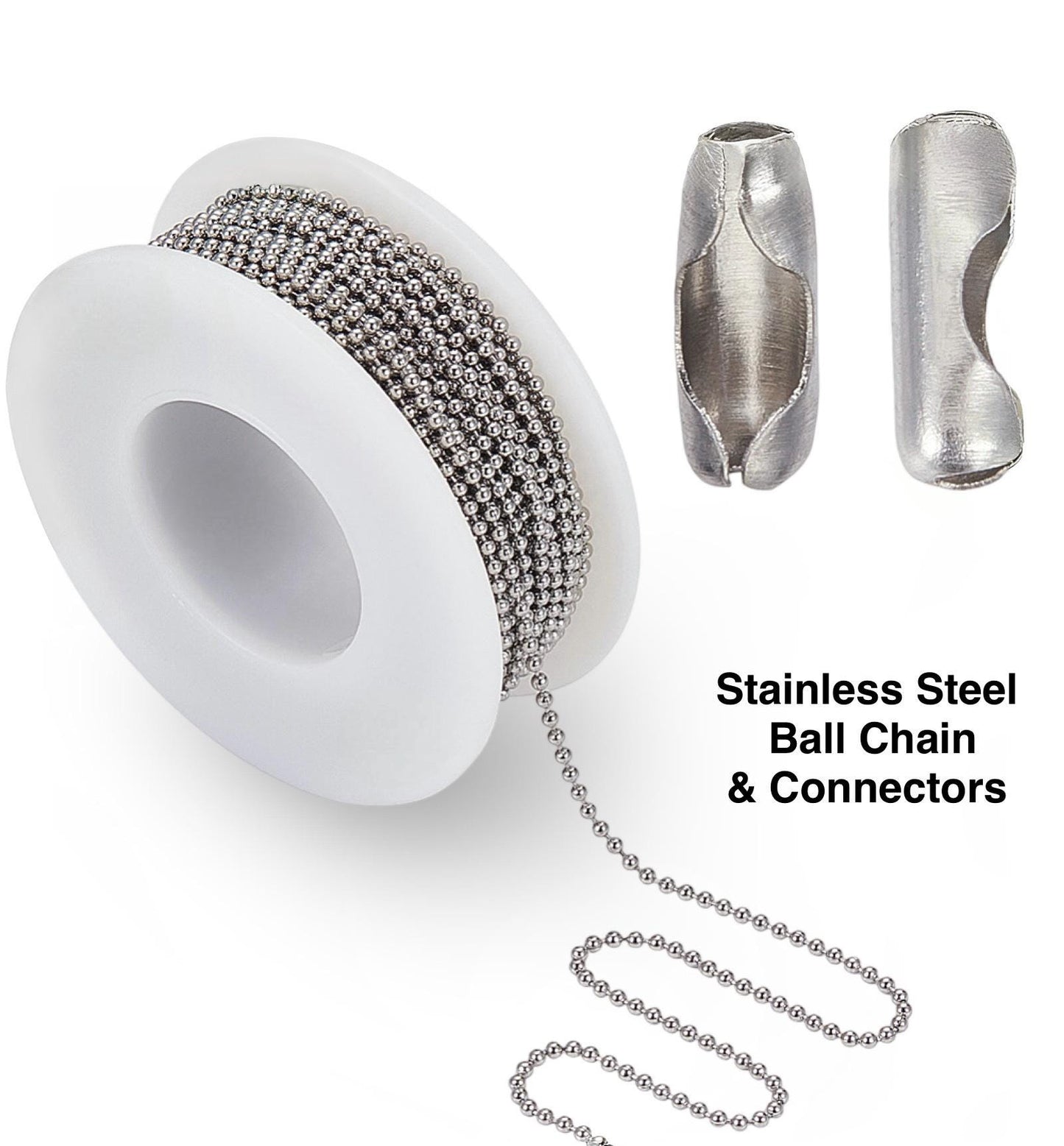 1.5mm Ball Chain, Stainless Steel