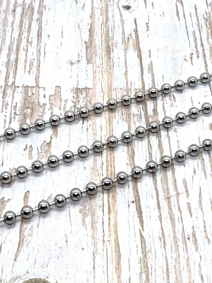 4mm Ball Chain, Stainless Steel