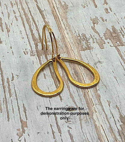 Boucles d'oreilles en forme de gouttes (Lot de 2), Plaqué or 18 carats vieilli - AG043