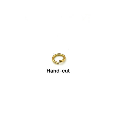 7mm 16 Gauge Unsoldered Jump Rings by Weight, Antiqued 18k Gold Plated - A030-JR