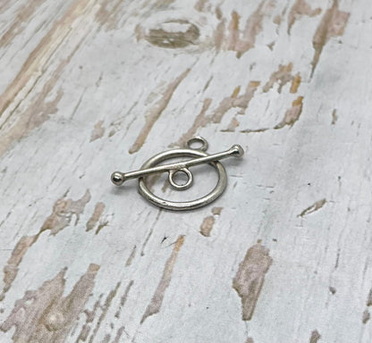 Fermoir Toggle Simple, Étain vieilli - PT402