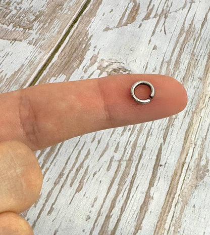 Anneaux brisés en vrac 7 mm, calibre 16, plaqués étain vieilli - P037-JR