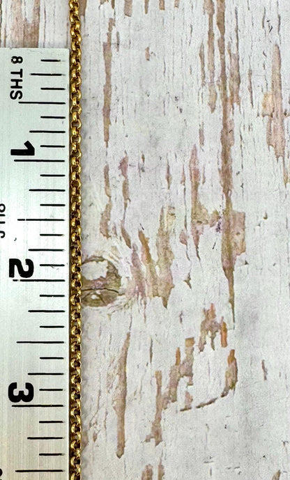 Chaîne Rolo 2,6mm, Plaqué Or 18k Vieilli - G109-CH