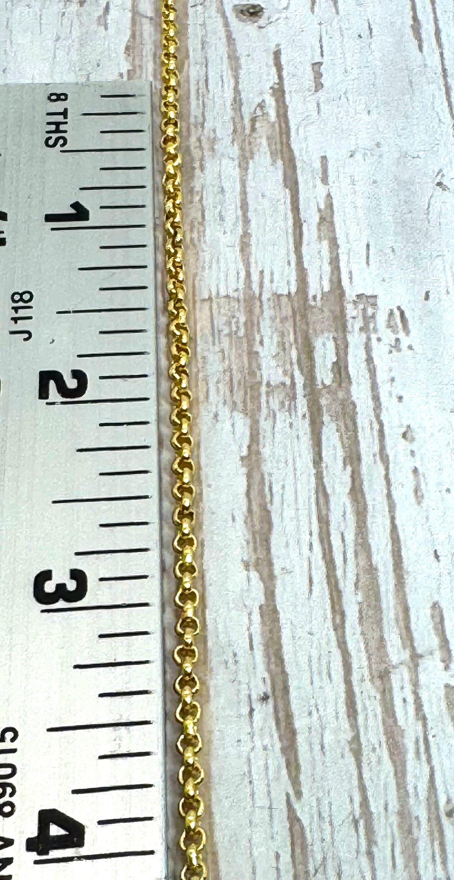 Chaîne Rolo ronde de 2,6 mm, plaqué or 18 carats satiné - S085-CH