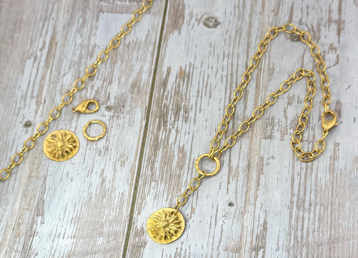 Chaîne maillons 9x6mm, Plaqué or 18k finition satinée - S082-CH