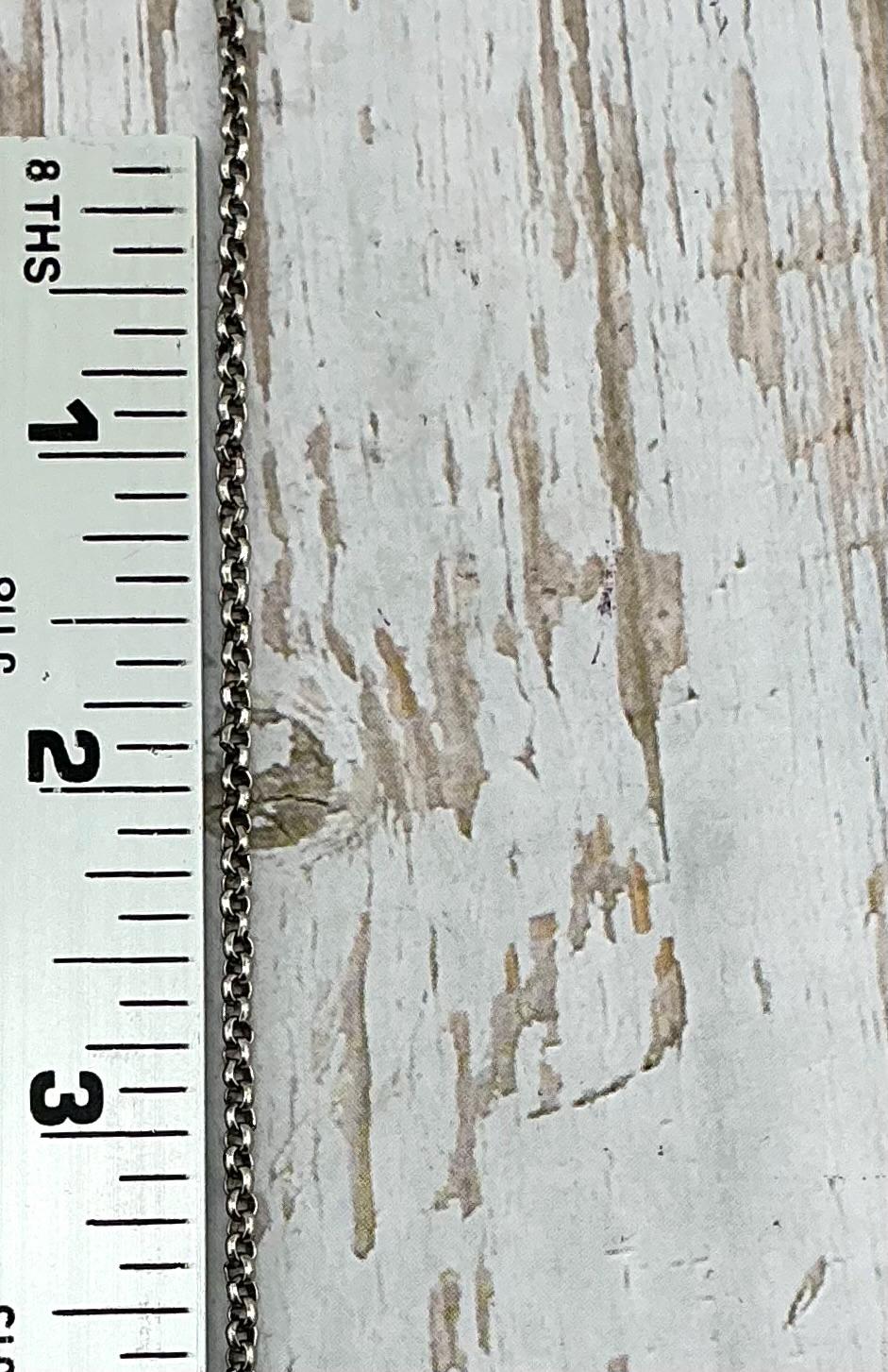 Cadena Belcher Delicada de 2,6 mm, Baño de Peltre Envejecido - P056-CH