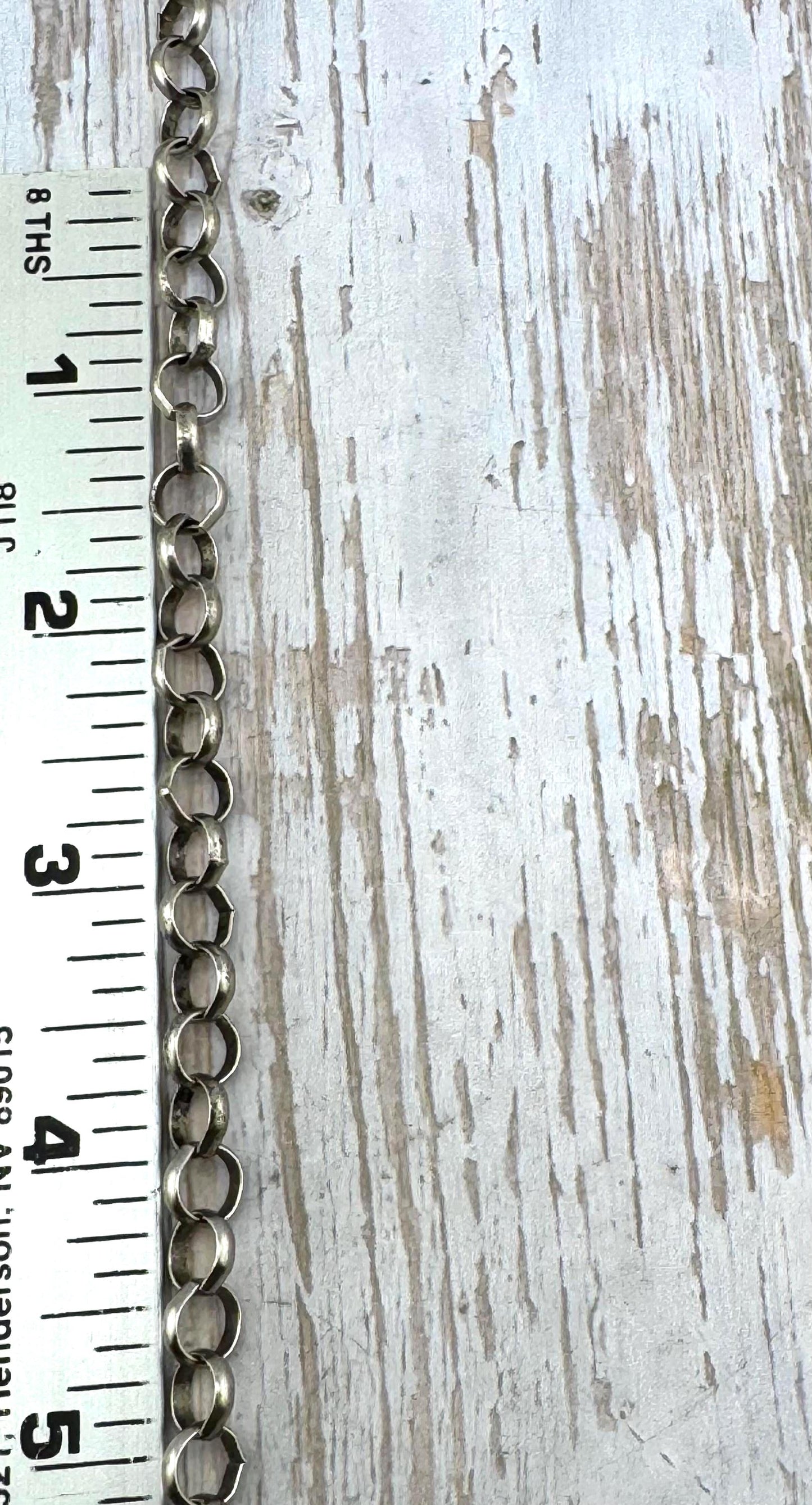 7.7mm Round Rolo Chain, Antiqued Pewter Plated - P040-CH