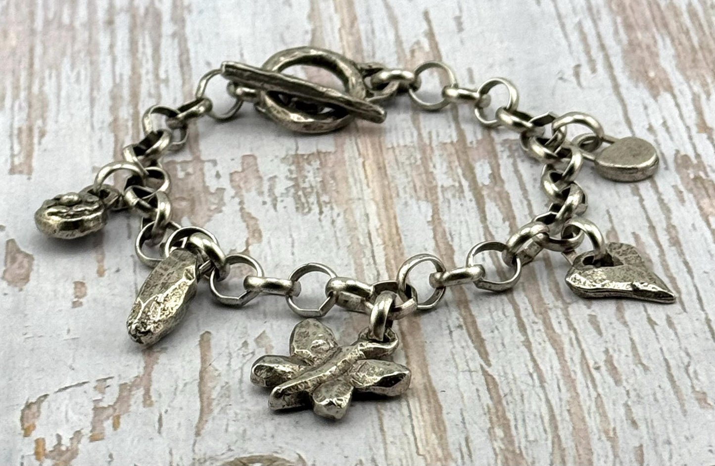 7.7mm Round Rolo Chain, Antiqued Pewter Plated - P040-CH