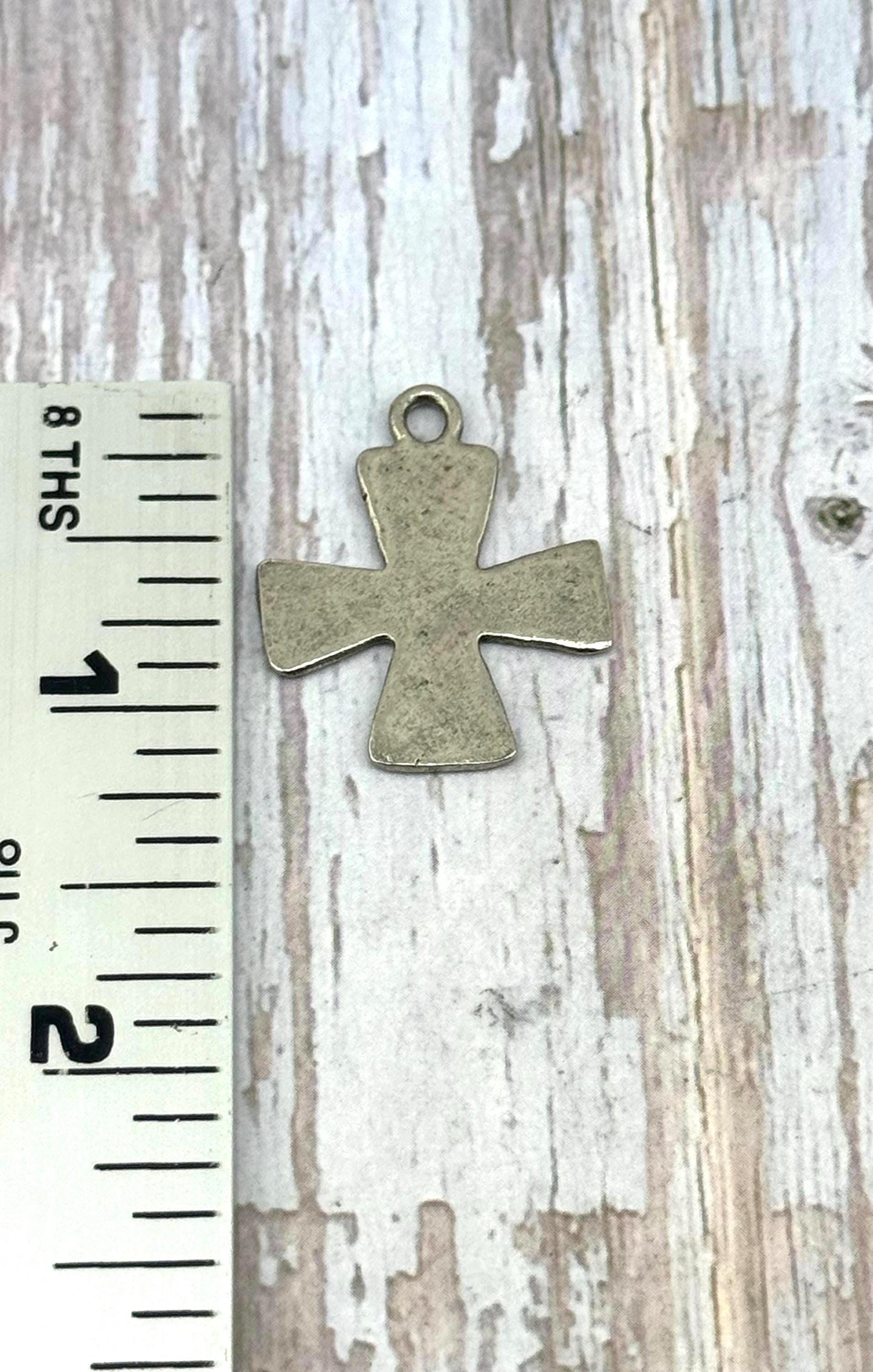 Large Cross Pendant, Antiqued Pewter - PT409