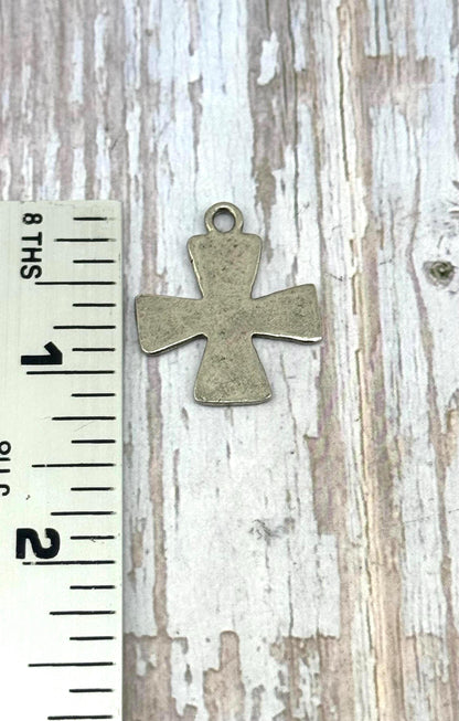 Large Cross Pendant, Antiqued Pewter - PT409
