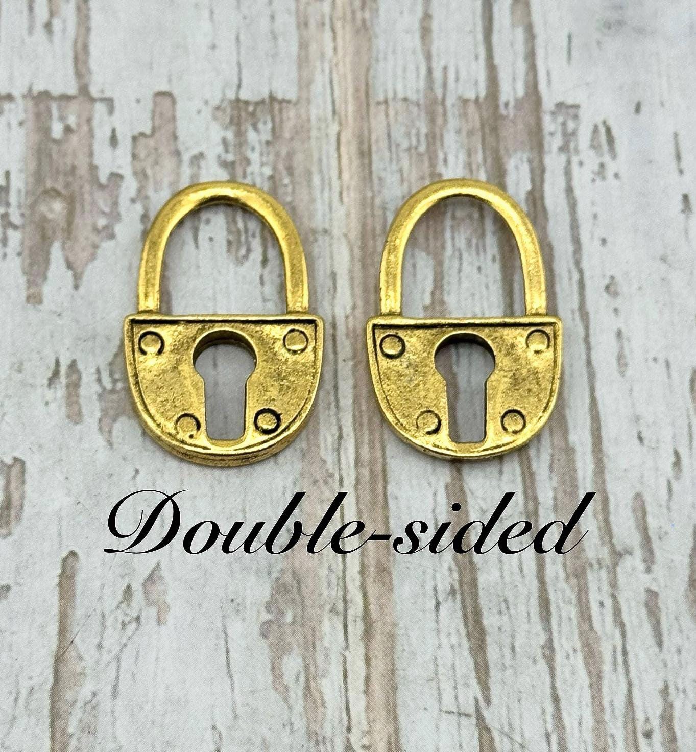 Pendentif Cadenas, Plaqué Or 18 carats Vieilli - AG556