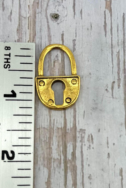 Pendentif Cadenas, Plaqué Or 18 carats Vieilli - AG556