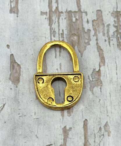 Pendentif Cadenas, Plaqué Or 18 carats Vieilli - AG556