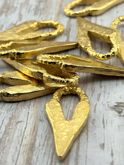 Pendentif double cœur épais - ST289