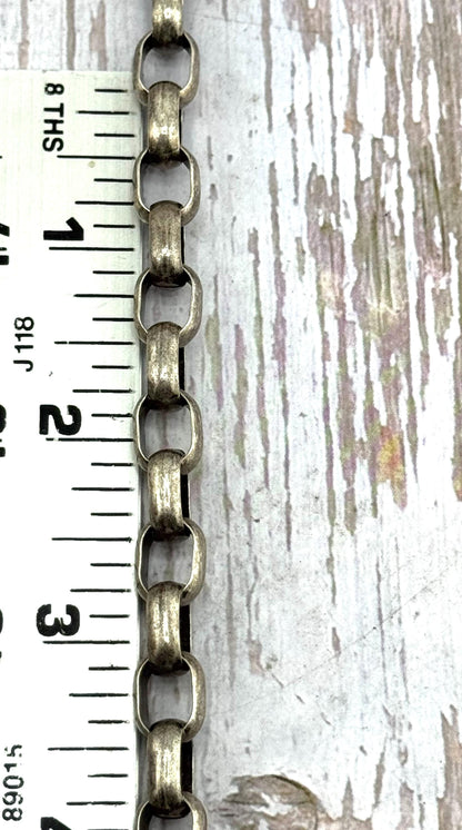 Chunky Oval Link Chain, Antiqued Pewter - P020-CH