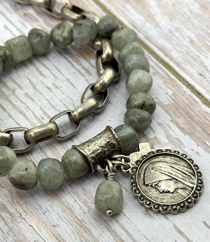 Chunky Oval Link Chain, Antiqued Pewter - P020-CH