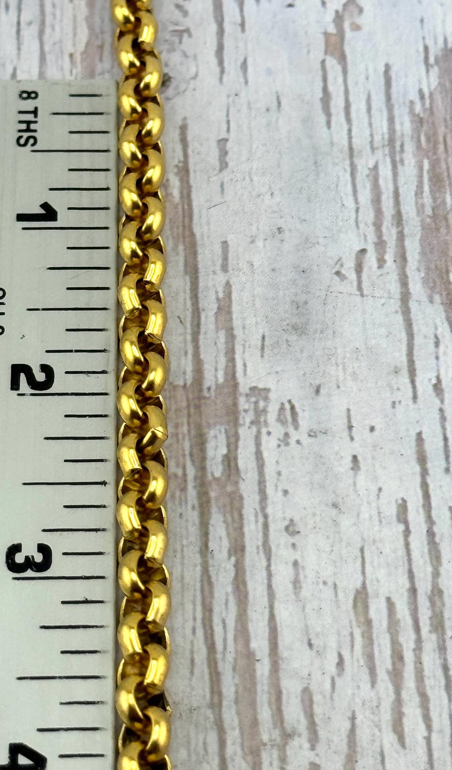 6.8mm Rolo Chain, Antiqued 18k Gold Plated - G119-CH