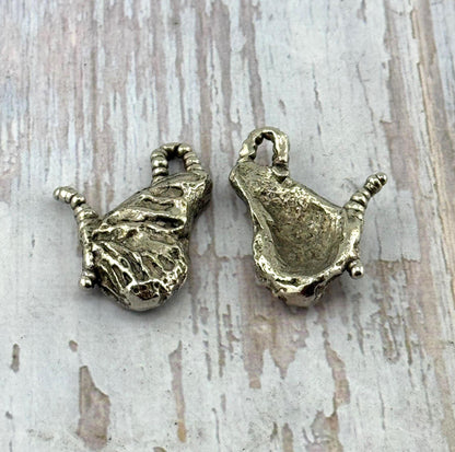 Butterfly Wing Charm, Antiqued Pewter - PT476