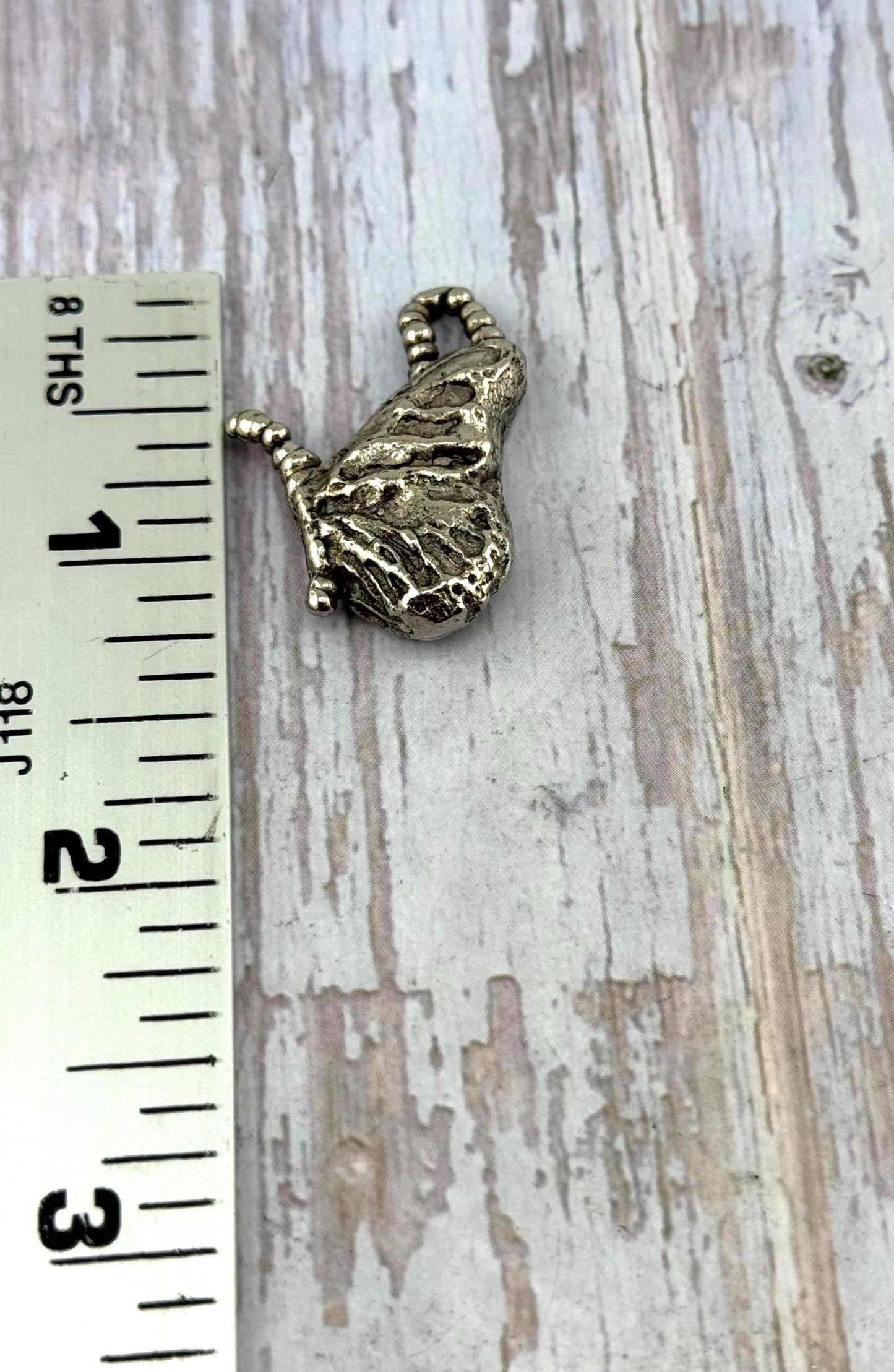 Butterfly Wing Charm, Antiqued Pewter - PT476