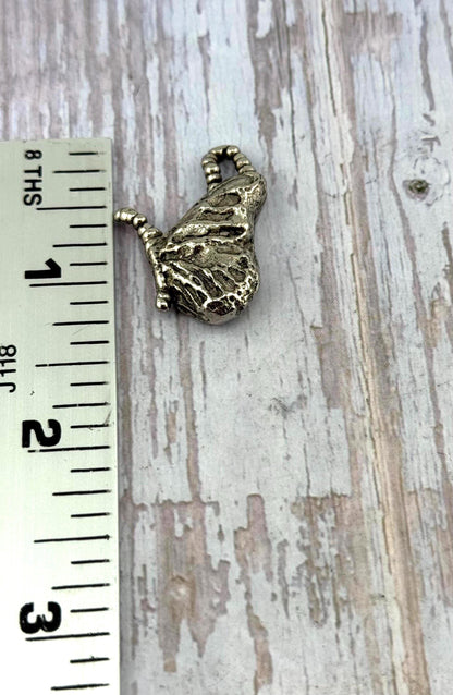 Butterfly Wing Charm, Antiqued Pewter - PT476