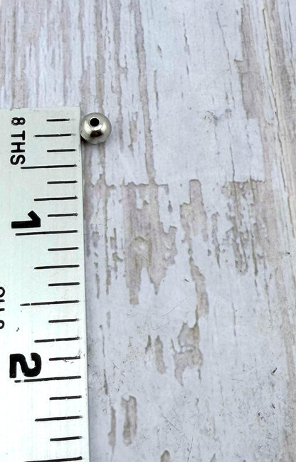 Entretoises rondes de 6 mm (lot de 10), plaquées étain vieilli - PT552