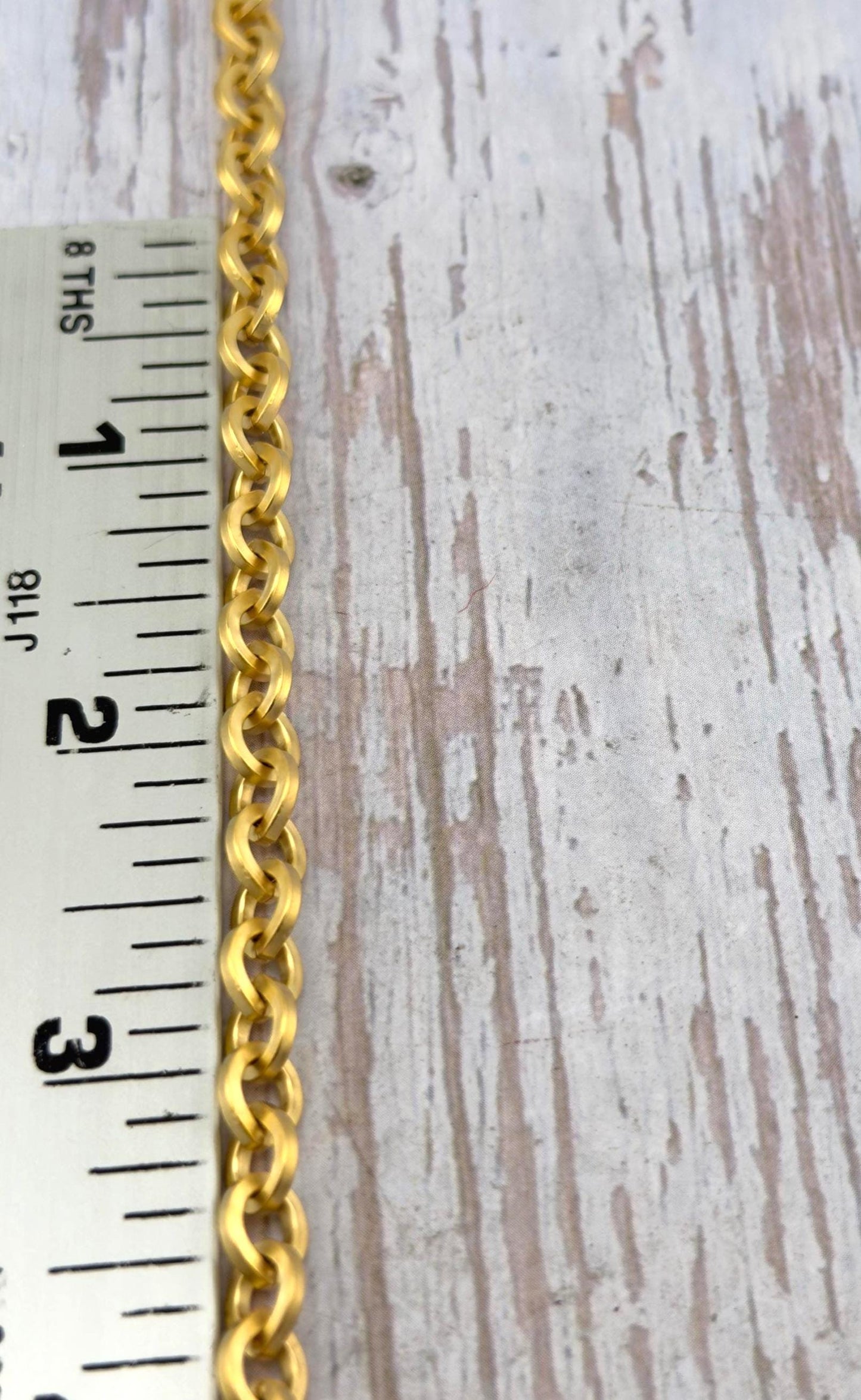 Flat Oval Cable Chain, Satin 18k Gold Plated - S060-CH