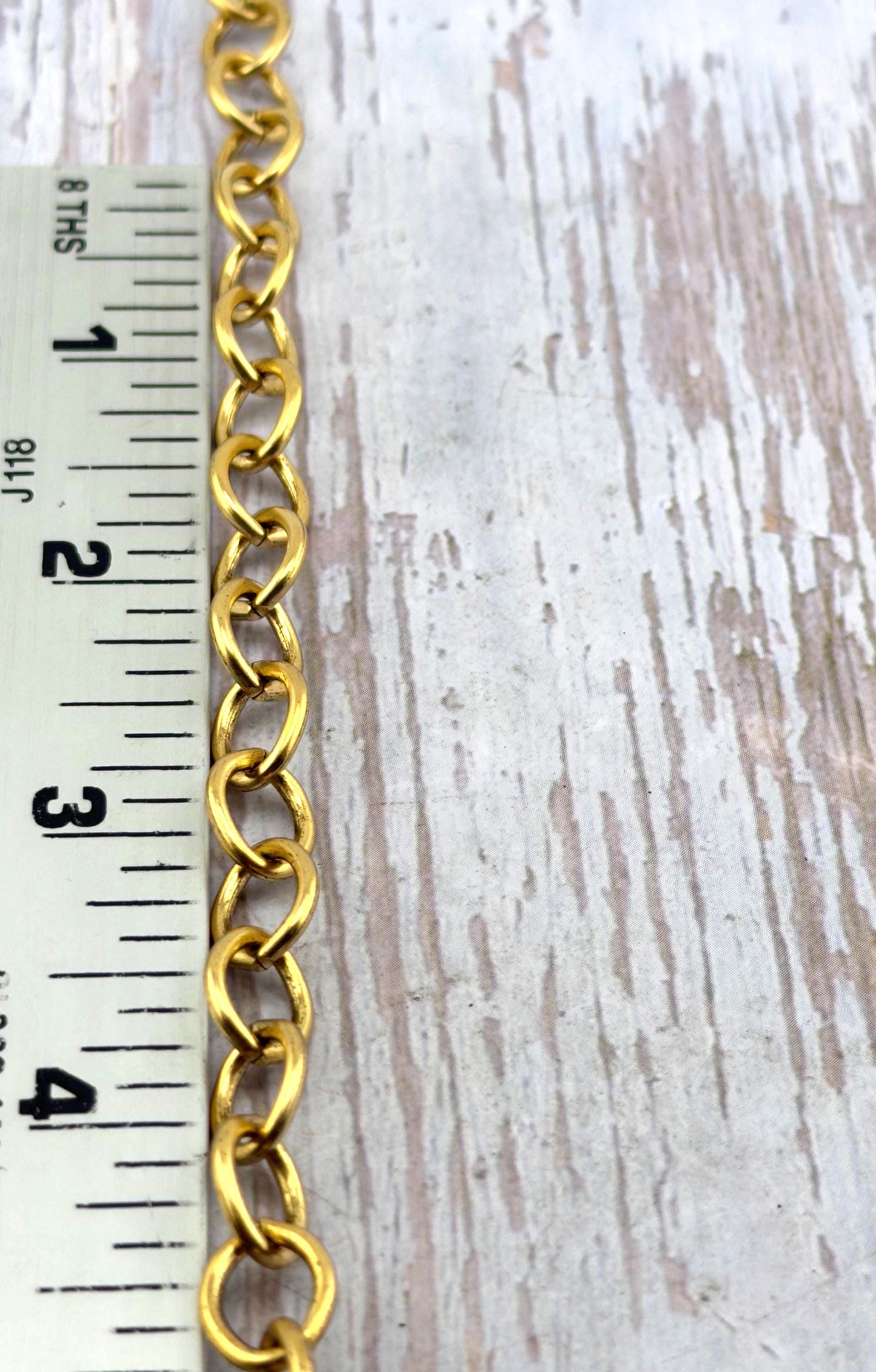 Cadena Ovalada Gruesa Tipo Cable, Bañada en Oro de 18k Envejecido - G105-CH