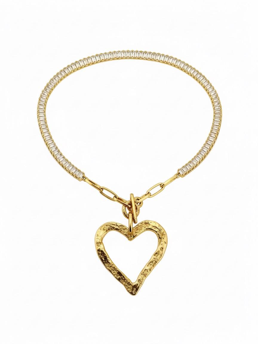 Micro Pave Link Chain, 18k Gold Plated