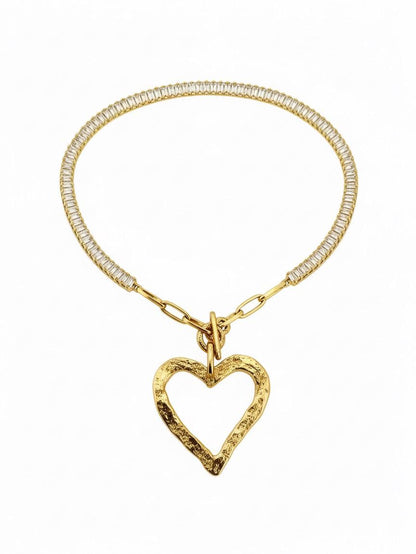 Micro Pave Link Chain, 18k Gold Plated