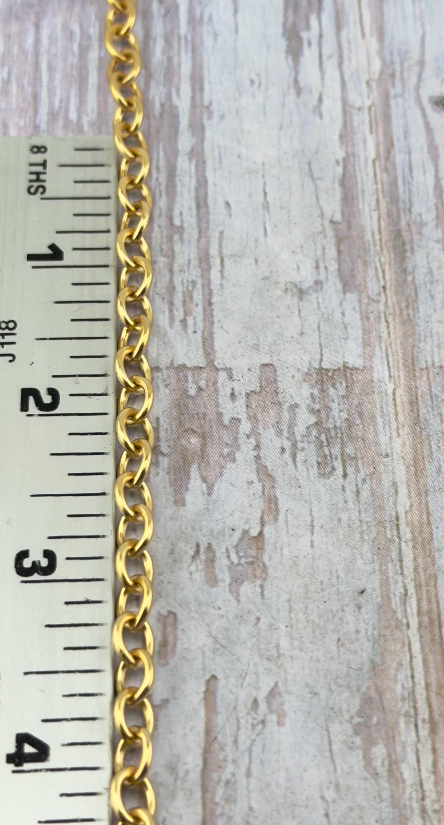 Chaîne Câble Ovale Moyenne Lisse, Apprêts en Plaqué Or 18 carats Satiné - S148-CH