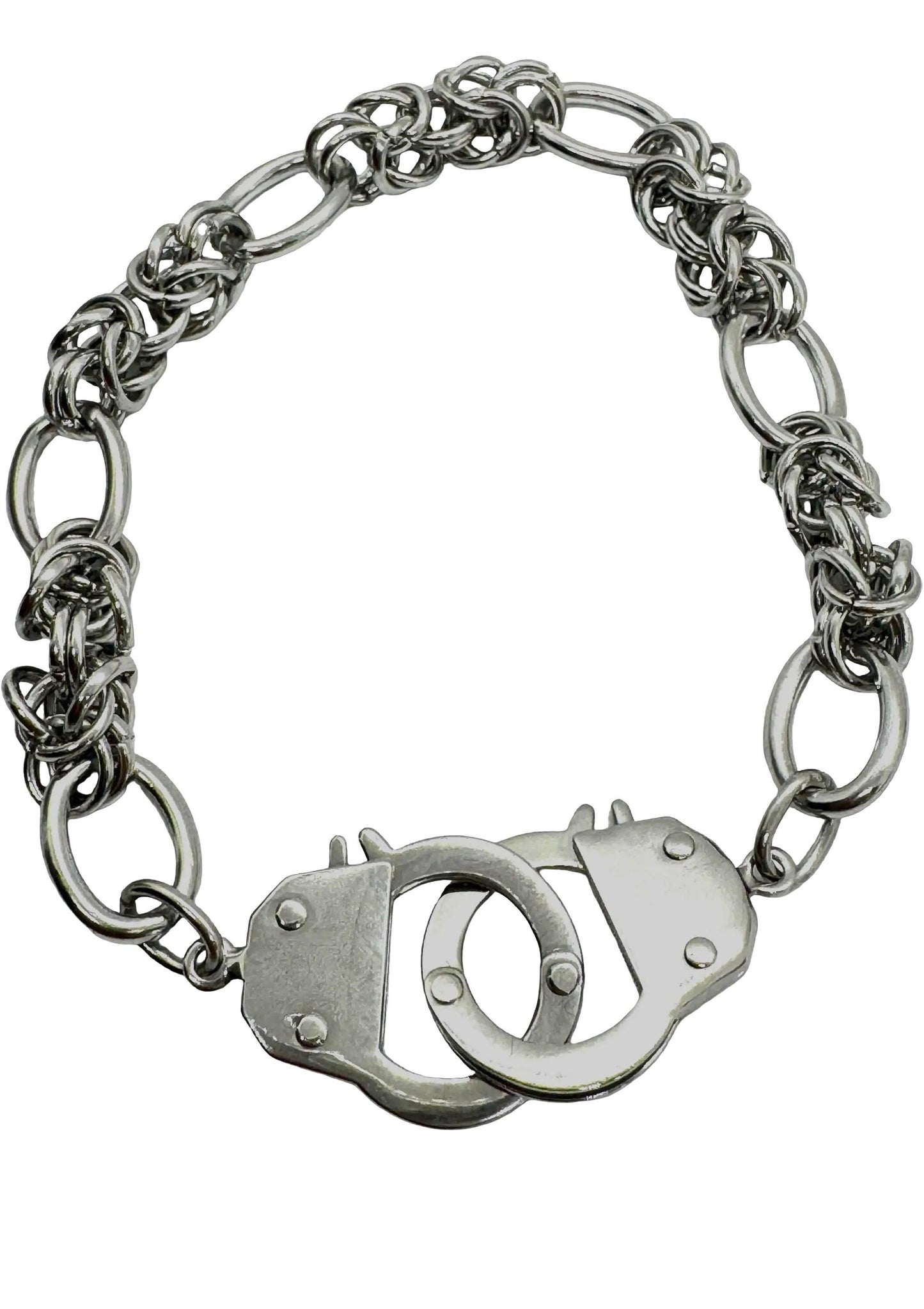 Large Handcuff Clasp, Stainless Steel - SS060