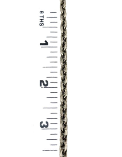 Thick Oval Textured Cable Chain, Antiqued Pewter Plated - P039-CH