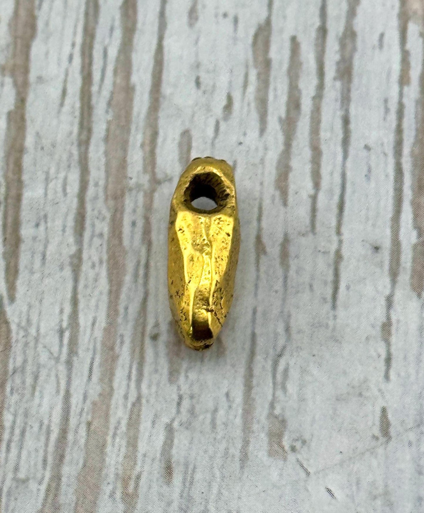 Artisan Faceted Drop Bead, Antiqued 18k Gold Plated - AG142