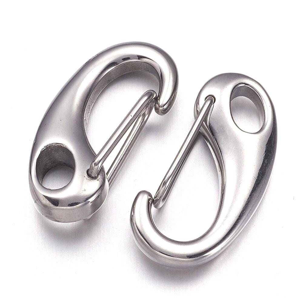 26mm Clip Lobster Clasp, Stainless Steel - SS069
