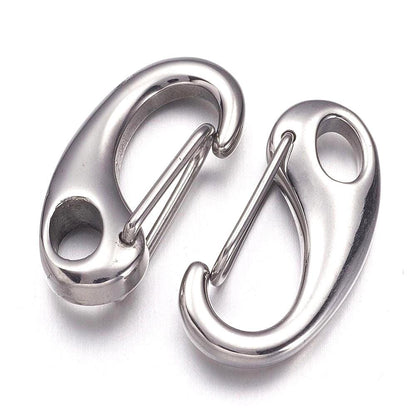 26mm Clip Lobster Clasp, Stainless Steel - SS069