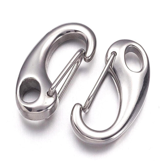 26mm Clip Lobster Clasp, Stainless Steel - SS069