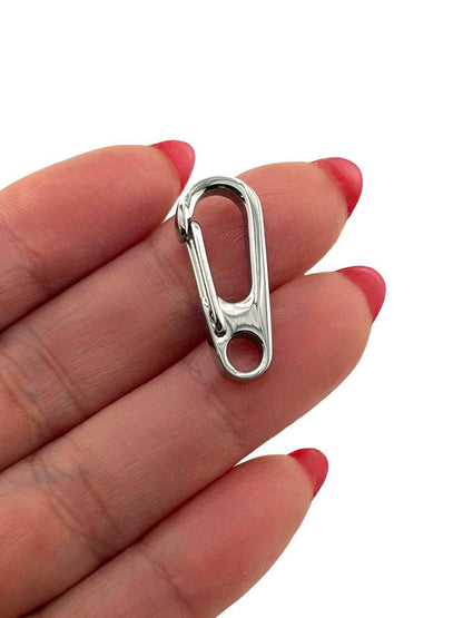 Medium - 1in. Clip Lobster Clasp, Stainless Steel - SS077