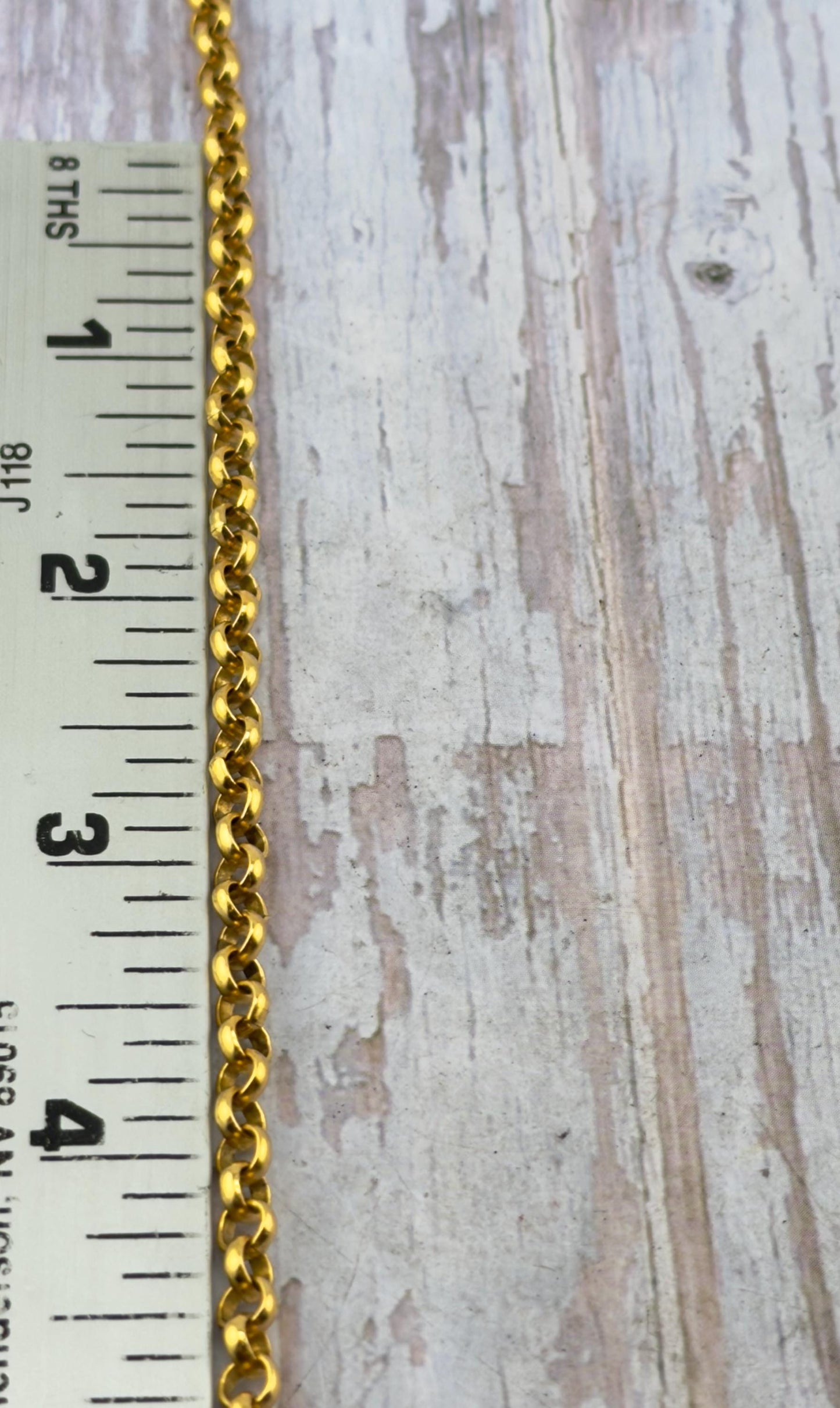 4.5mm Rolo Chain, Antiqued 18k Gold Plated - G140-CH