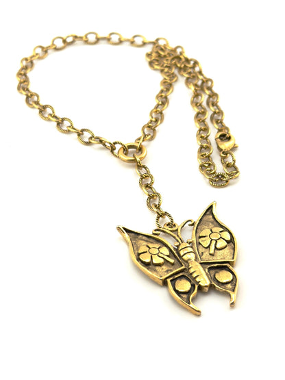 Dainty Oval Cable Chain, Antiqued 18k Gold Plated - G108-CH