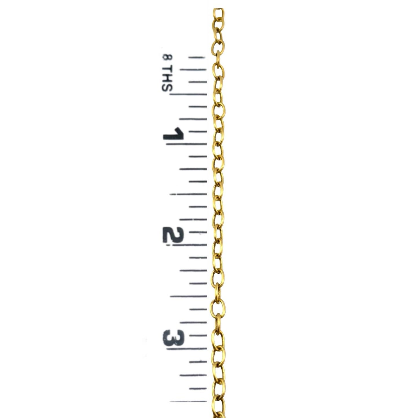 Chaîne ovale 5x7mm, plaqué or 18 carats vieilli - G110-CH